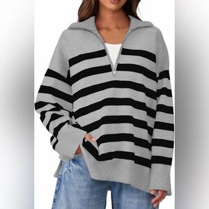 Wiholl NWOT Woman’s Long Sleeve Casual Half Zip Sweater size XL